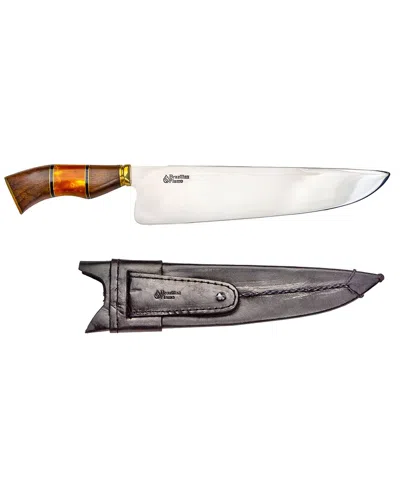 Brazilian Flame 10in Traditional Line Rumpsteak Knife In Metallic