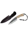 Brazilian Flame 6in Carbon Steel Steak Knife With Wood Handle