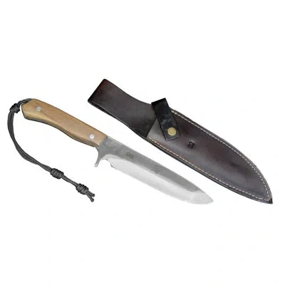 Brazilian Flame Camper Trout 8-inch Stainless Steel Knife With Full Tang Handle, Kf-ref182-8 In Brown