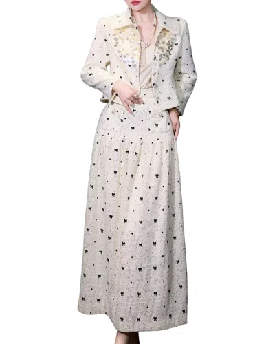 Brc By Burryco 2pc Shirt & Skirt Set In Neutral