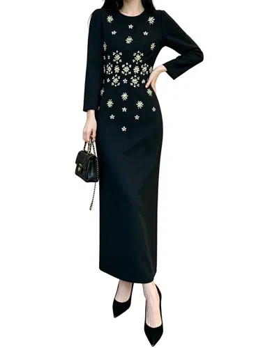 Brc By Burryco Embellished Maxi Dress In Black