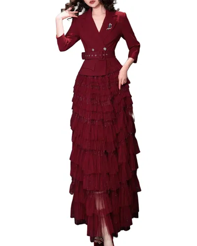 Brc By Burryco Embellished Maxi Dress In Brown