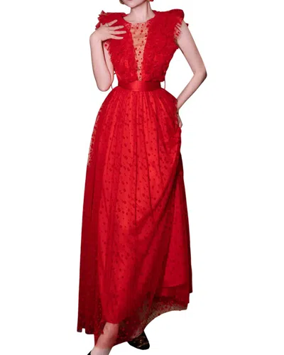 Brc By Burryco Maxi Dress In Red