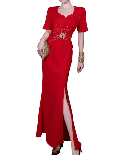 Brc By Burryco Maxi Dress In Red