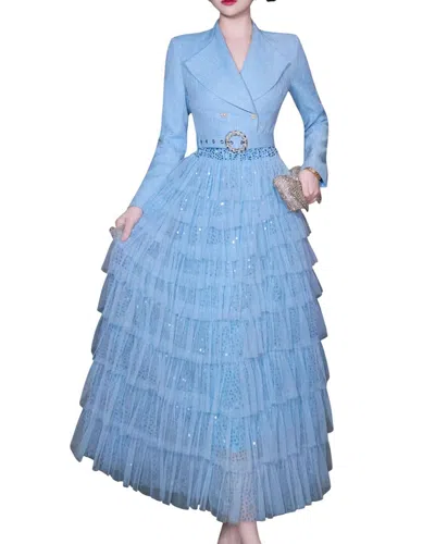 Brc By Burryco Maxi Dress In Sky-blue