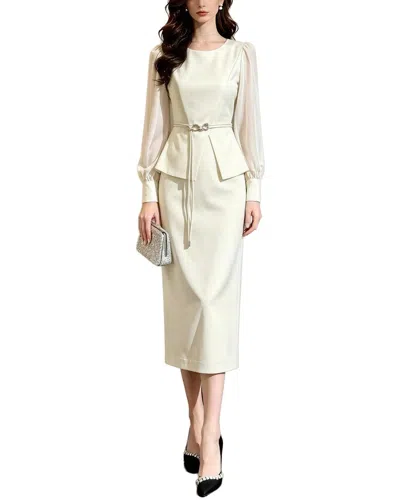 Brc By Burryco Midi Dress In White