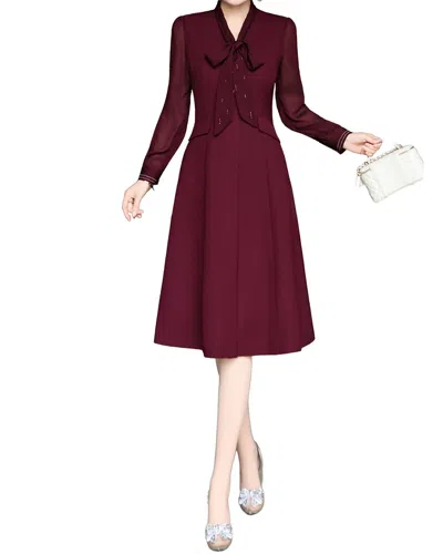 Brc By Burryco Midi Dress In Brown