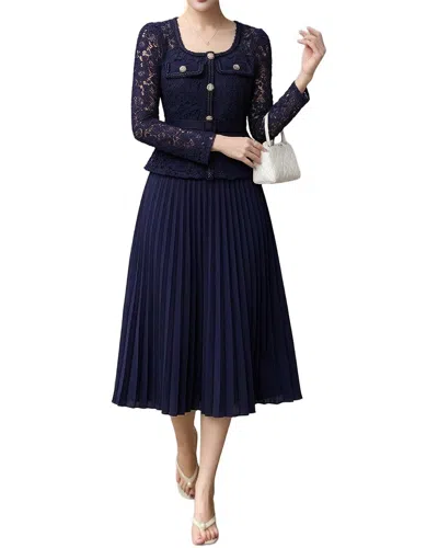 Brc By Burryco Midi Dress In Blue