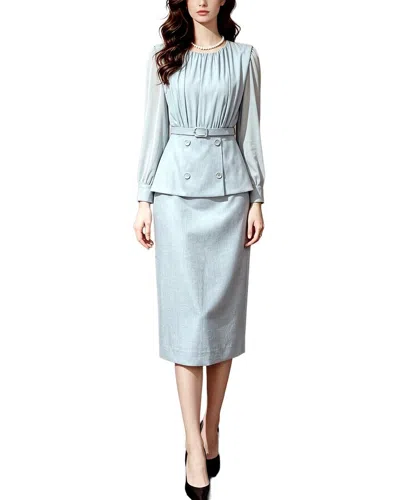 Brc By Burryco Midi Dress In Blue