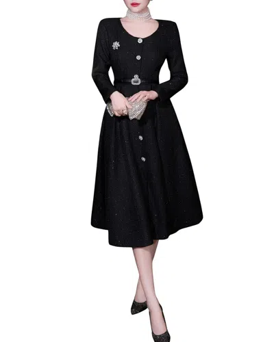 Brc By Burryco Midi Dress In Black