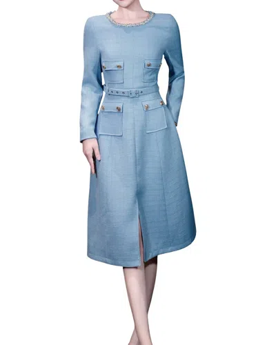 Brc By Burryco Midi Dress In Blue