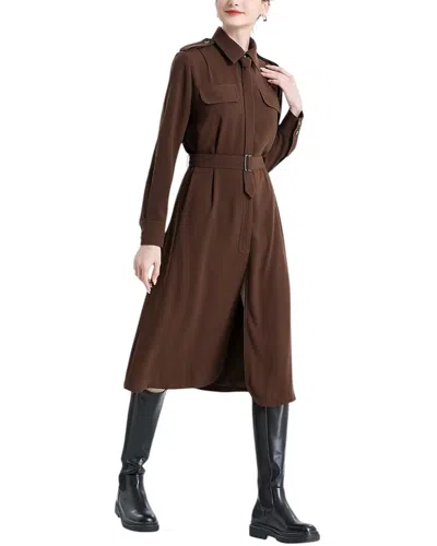 Brc By Burryco Midi Dress In Brown