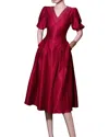 Brc By Burryco Midi Dress In Burgundy