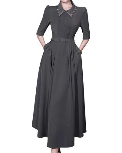 Brc By Burryco Midi Dress In Gray