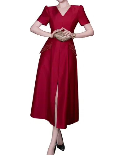 Brc By Burryco Midi Dress In Red