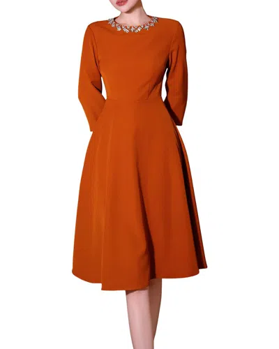 Brc By Burryco Midi Dress In Orange