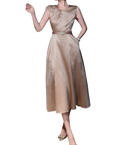 Brc By Burryco Midi Dress In Neutral