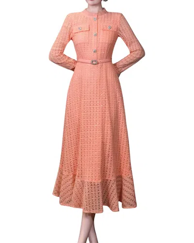 Brc By Burryco Midi Dress In Orange