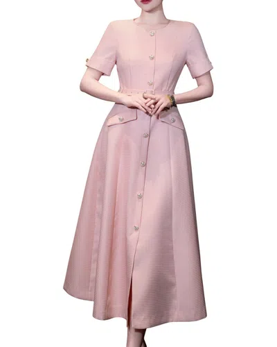 Brc By Burryco Midi Dress In Pink