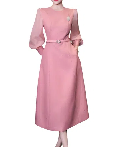 Brc By Burryco Midi Dress In Pink