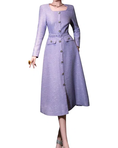 Brc By Burryco Midi Dress In Purple