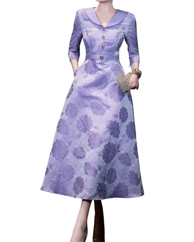 Brc By Burryco Midi Dress In Purple