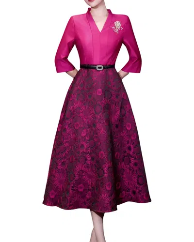 Brc By Burryco Midi Dress In Purple