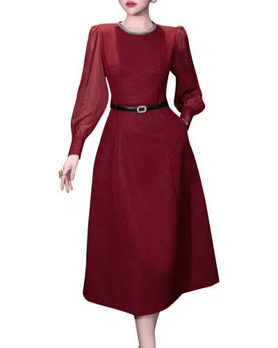 Brc By Burryco Midi Dress In Red