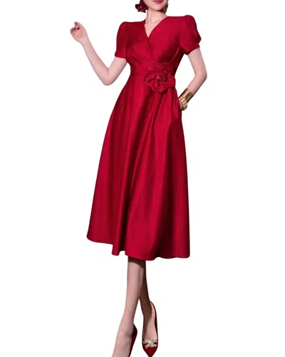 Brc By Burryco Midi Dress In Red