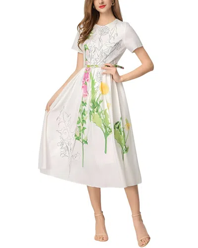 Brc By Burryco Midi Dress In White