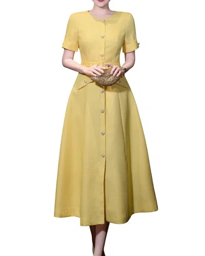 Brc By Burryco Midi Dress In Yellow