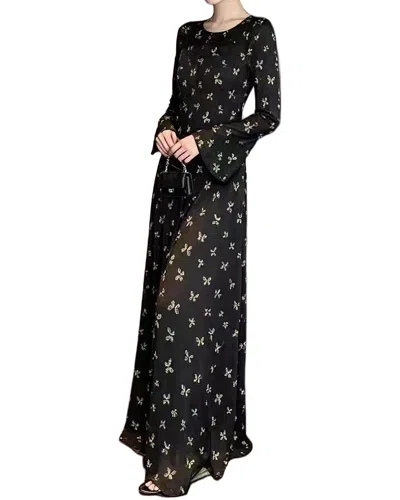 Brc By Burryco Printed Maxi Dress In Black