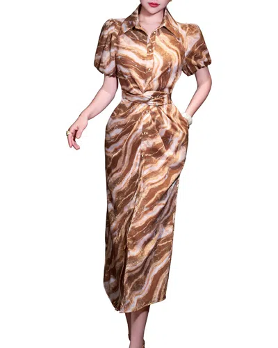 Brc By Burryco Shirtdress In Brown