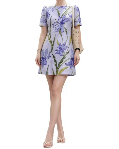 Brc By Burryco Short Sleeve Mini Dress In Purple