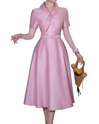 Brc By Burryco Short Sleeve Shirt Dress In Pink