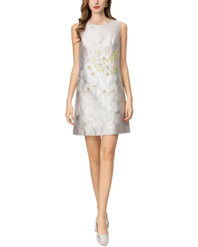 Brc By Burryco Sleeveless Short Printed Mini Dress In Gray