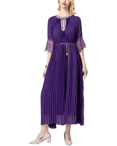 Brc By Burryco Solid Maxi Dress In Purple