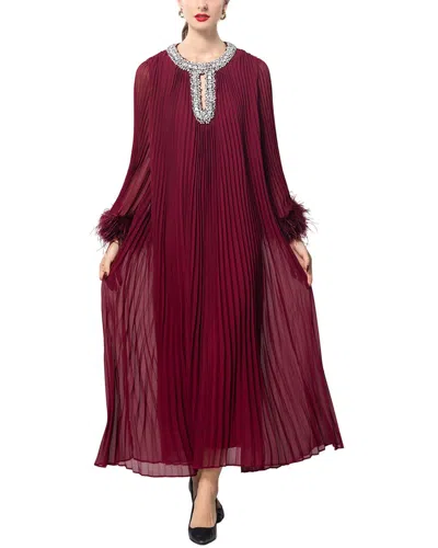 Brc By Burryco Solid Maxi Dress In Red
