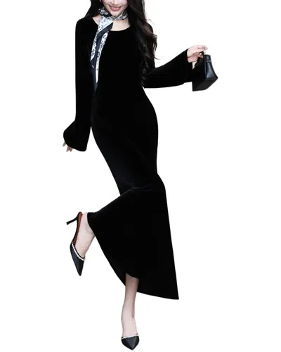 Brc By Burryco Solid Maxi Dress In Black