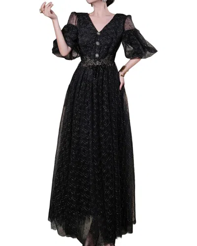 Brc By Burryco Solid Maxi Dress In Black