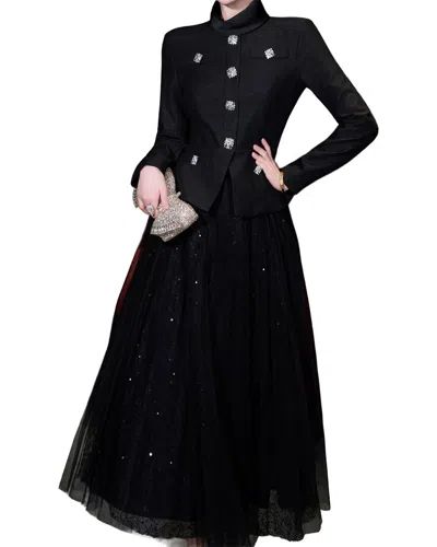 Brc By Burryco Solid Midi Dress In Black