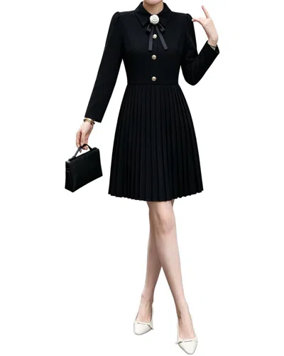 Brc By Burryco Solid Mini Dress In Black