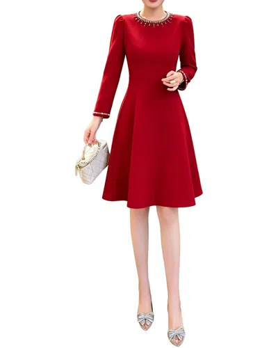 Brc By Burryco Solid Mini Dress In Red