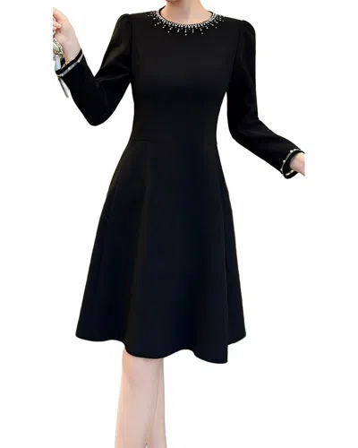 Brc By Burryco Solid Mini Dress In Black