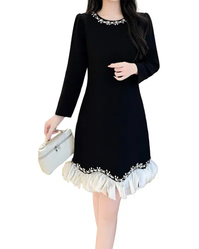 Brc By Burryco Solid Mini Dress In Black