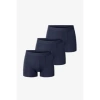 BREAD AND BOXERS DARK NAVY BOXER BRIEFS SET OF 3