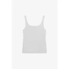 BREAD AND BOXERS IVORY SCOOP BACK TANK TOP