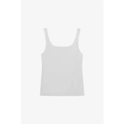 Bread And Boxers Ivory Scoop Back Tank Top In White