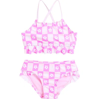 Breaking Waves Kids' Ruffle 2-piece Bikini