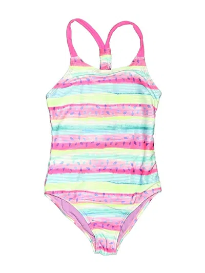 Pre-owned Breaking Waves Kids' One Piece Swimsuit In Pink